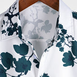 Men's White Floral Summer Shirt