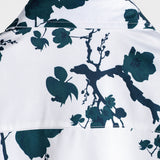 Men's White Floral Summer Shirt