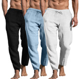 Corfu Men's Linen-Blend Pants