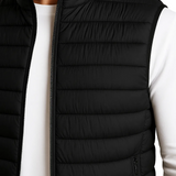 James | Black Quilted Vest