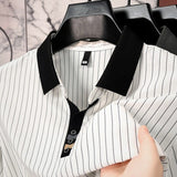 Men's Frank Dressy Striped Polo Shirt