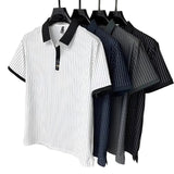 Men's Frank Dressy Striped Polo Shirt