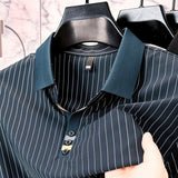 Men's Frank Dressy Striped Polo Shirt