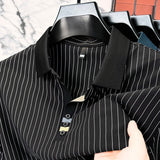 Men's Frank Dressy Striped Polo Shirt