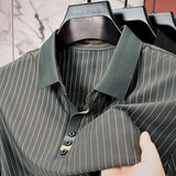 Men's Frank Dressy Striped Polo Shirt