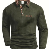 Men's Patterned Polo Shirt