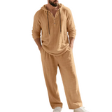 Zalecta Men's Linen-Blend Set