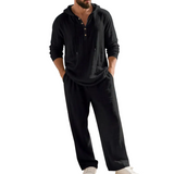 Zalecta Men's Linen-Blend Set