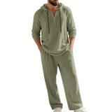 Zalecta Men's Linen-Blend Set