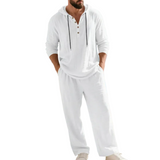 Zalecta Men's Linen-Blend Set