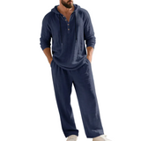 Zalecta Men's Linen-Blend Set