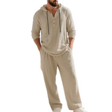 Zalecta Men's Linen-Blend Set