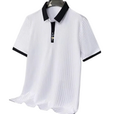 Men's Frank Dressy Striped Polo Shirt